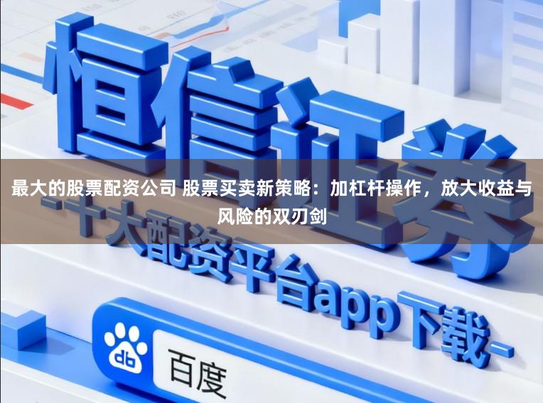 最大的股票配资公司 股票买卖新策略：加杠杆操作，放大收益与风险的双刃剑